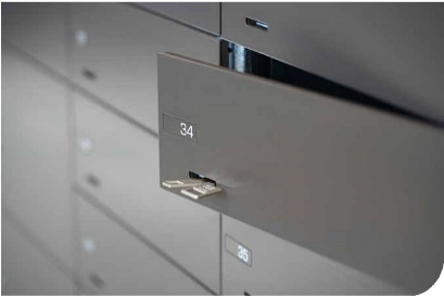 Schliesfachanlagen Closeup